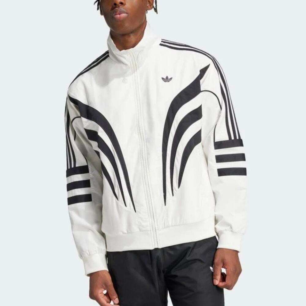 Adidas Originals Q3 Atlanta Track Top White Black Jacket L NWT